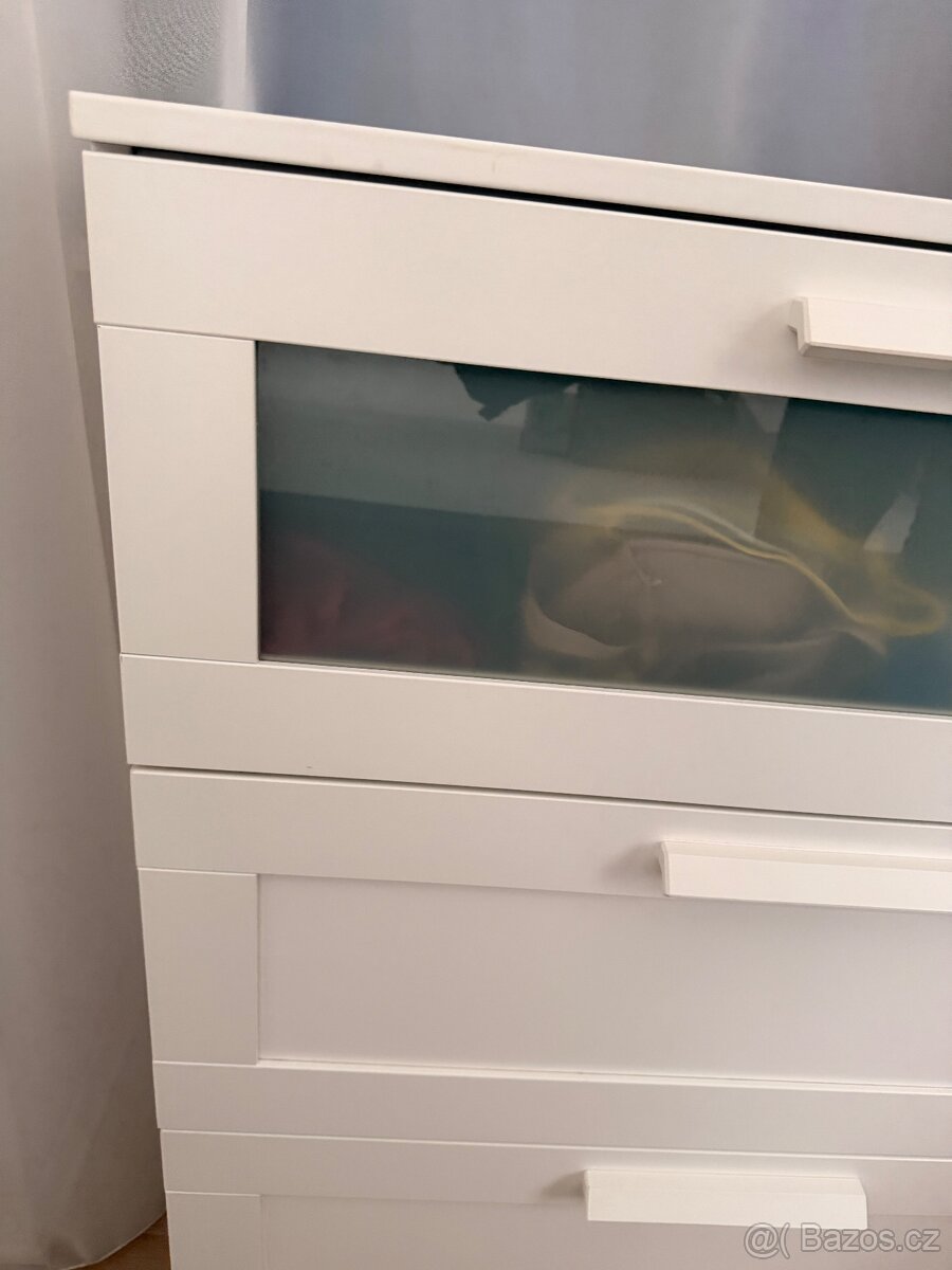 Komoda IKEA BRIMNES bílá 3 šuplíky - 4