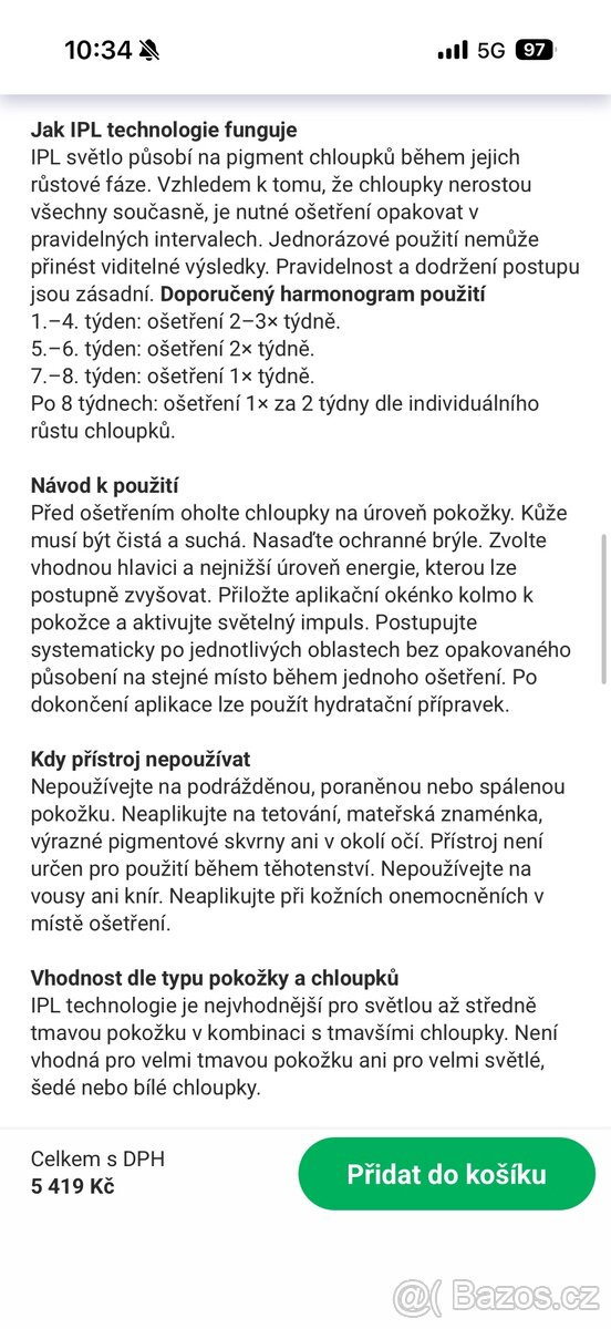 IPL epilátor (Lumea) - 4