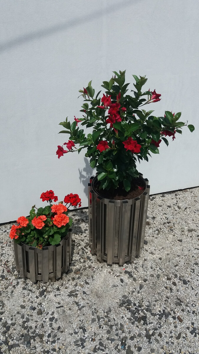 Nerezový květináč / odpadkový koš - 4
