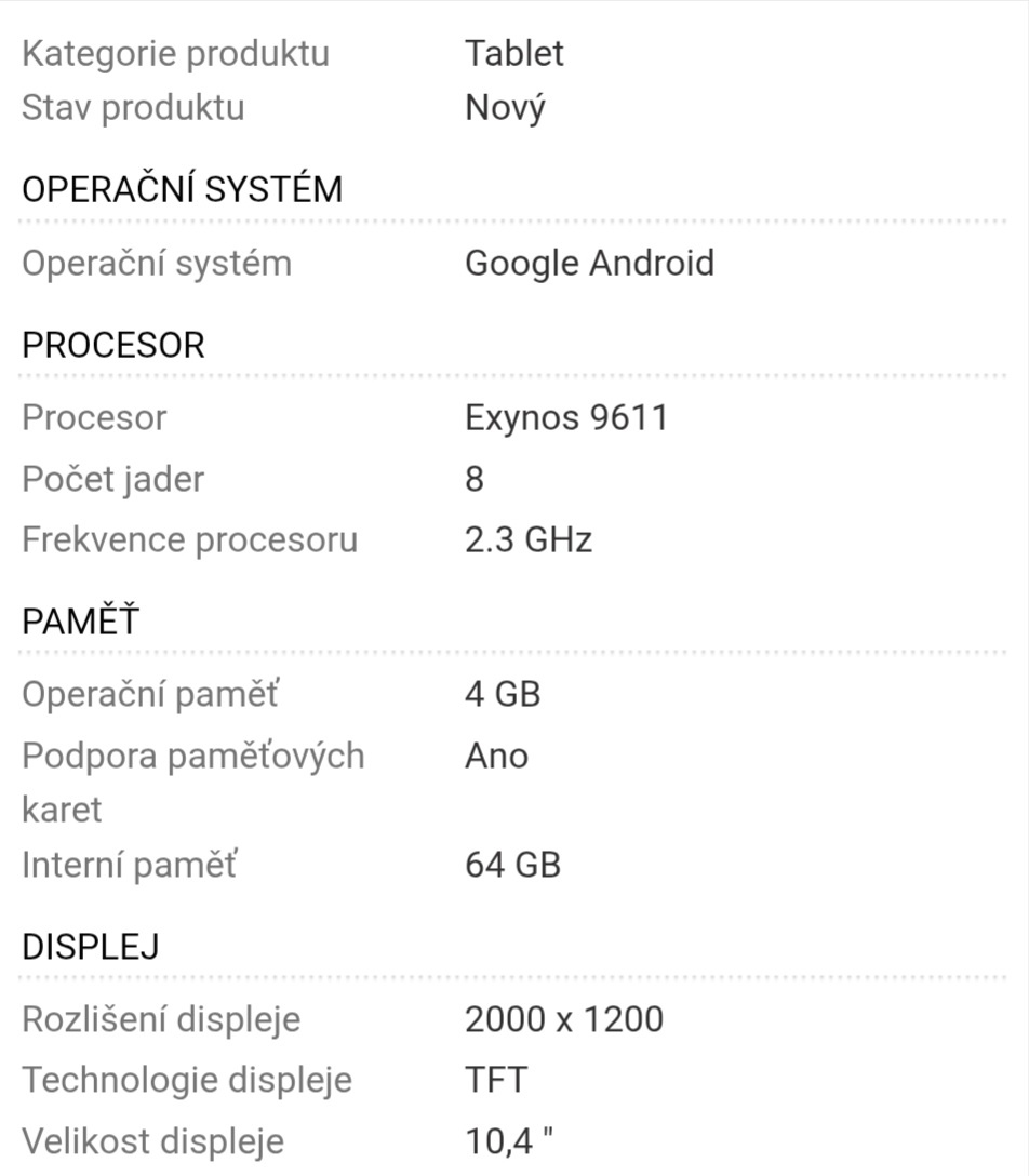 Tablet Samsung Galaxy Tab S6 Lite LTE Gray - 4