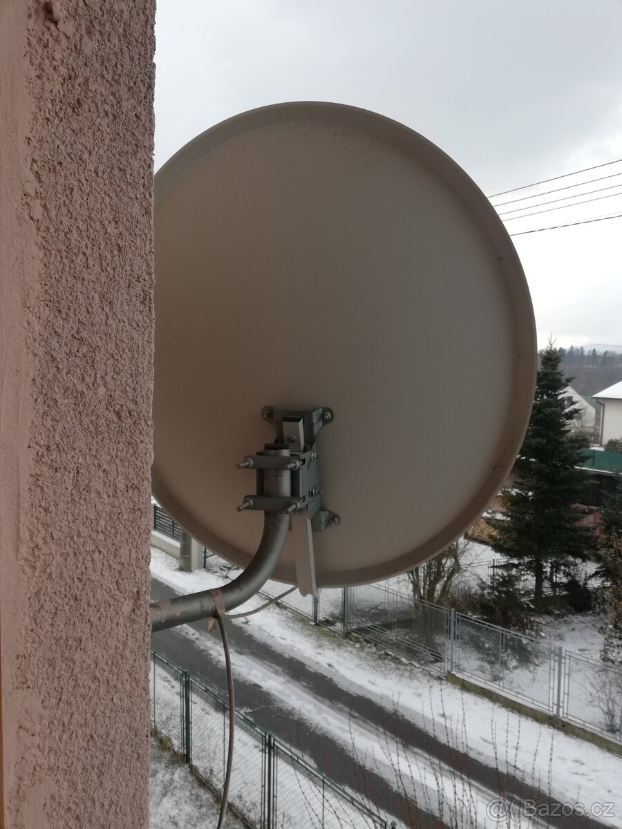 Satelit parabola+ satelitní přijímač + kovový držák - 4