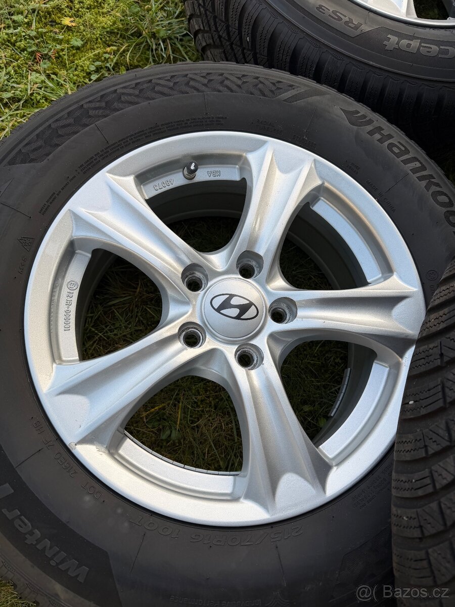 Originál zimní alu kola Hyundai 215/70R16 5x114,3 - 4