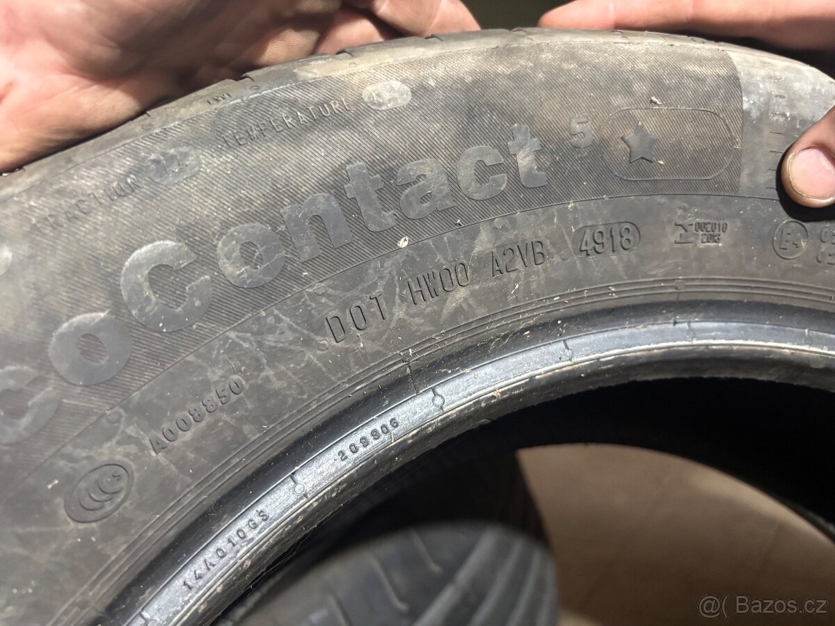 225/55R17 continetal sada letních pneu - 4