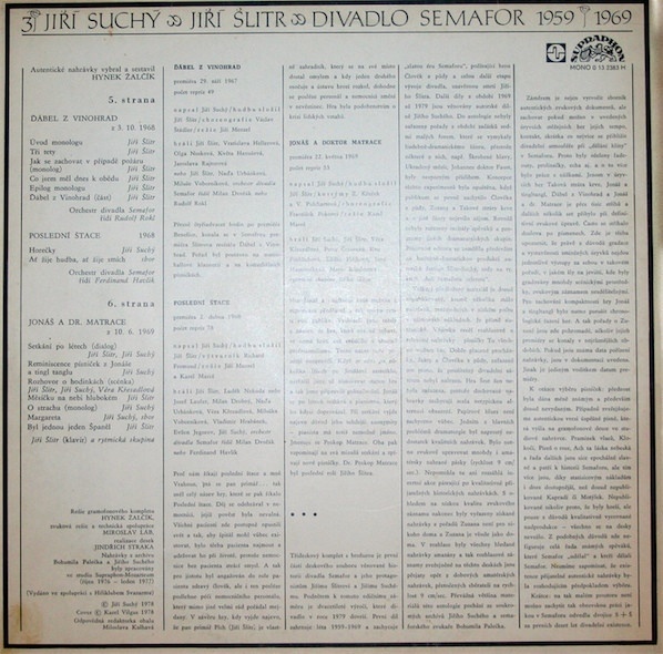 DIVADLO SEMAFOR - 1959 - 1969 (3 LP) - 4