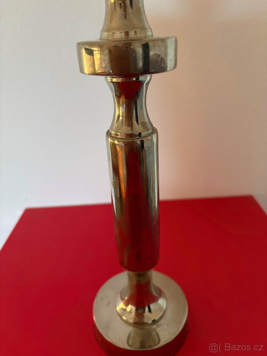 Prodej svícnu - stříbrný kov - 4