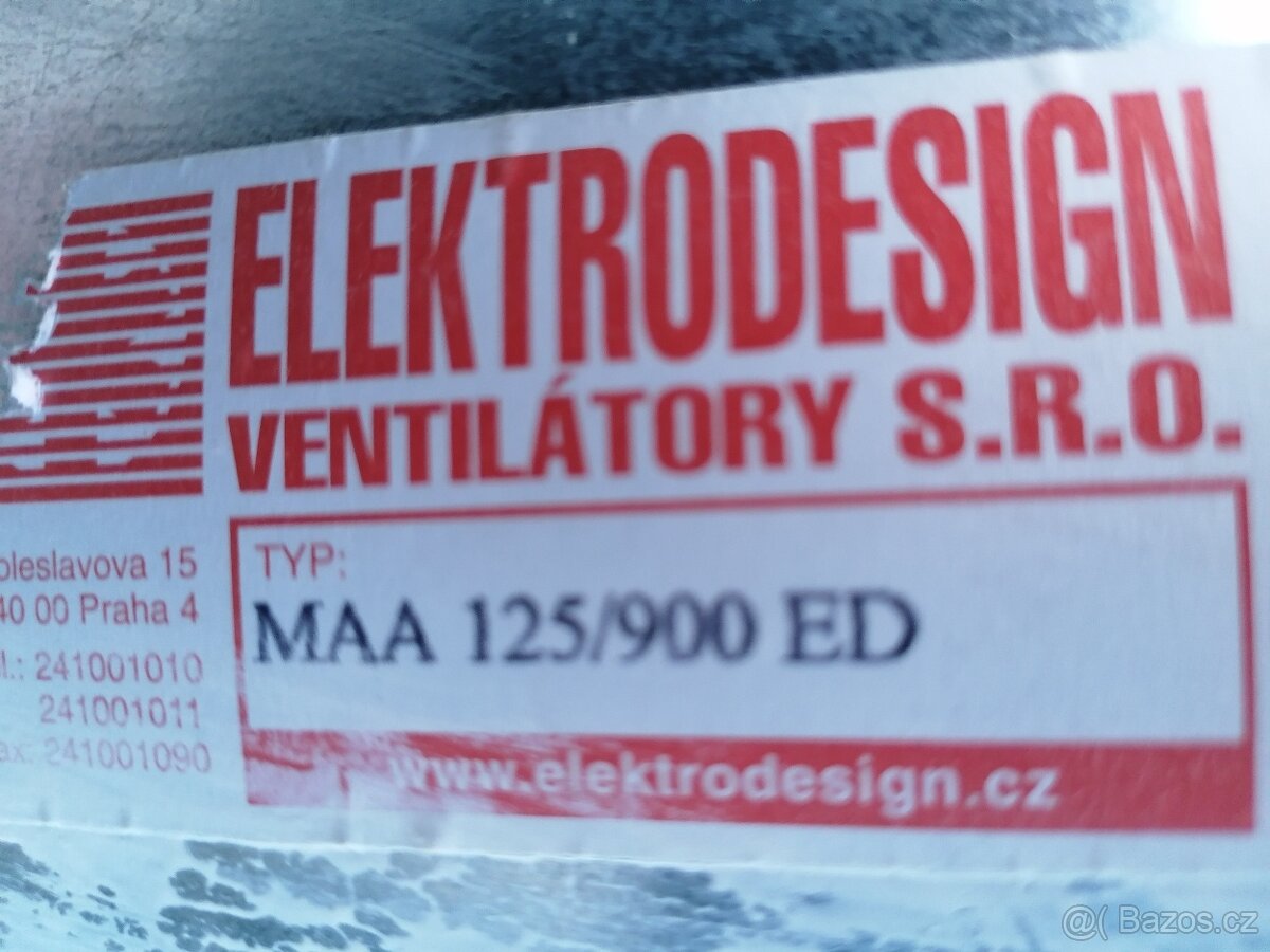 Tlumič hluku na vzduchotechniku Elektrodesign MAA 125/900 ED - 4