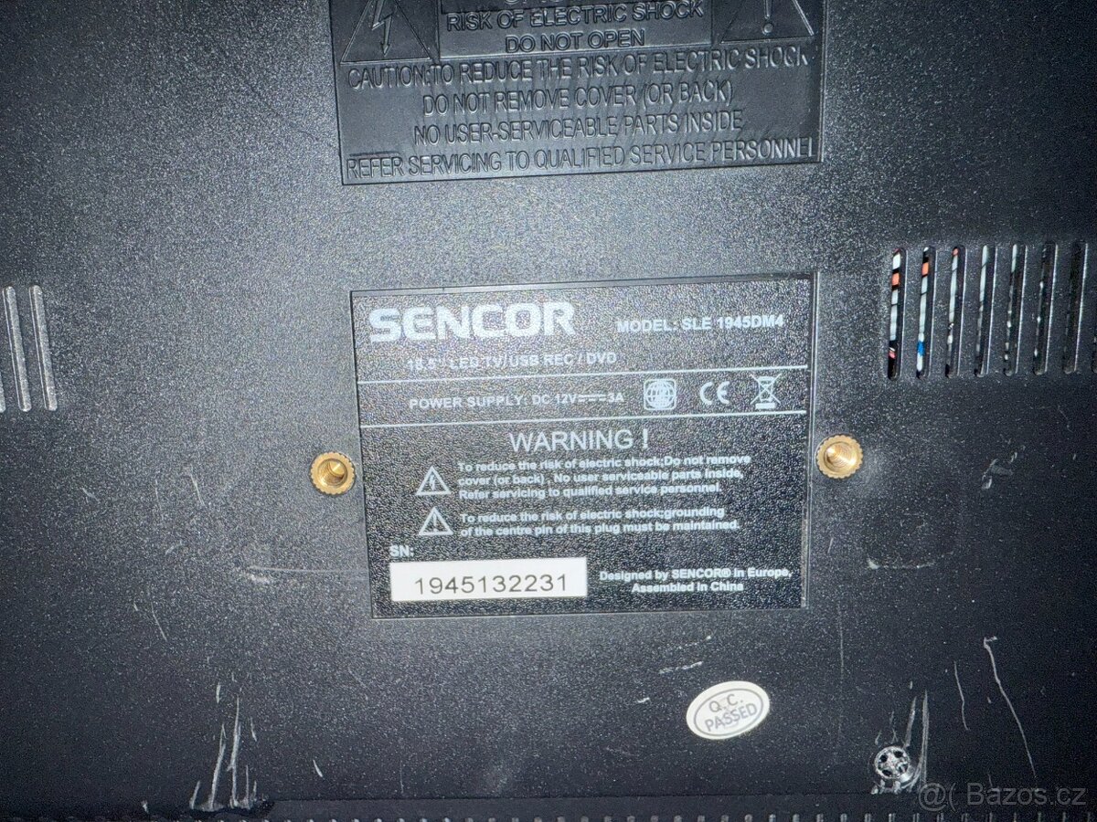 Prodám TV Sencor 19" s DVD 12V z karavanu - 4