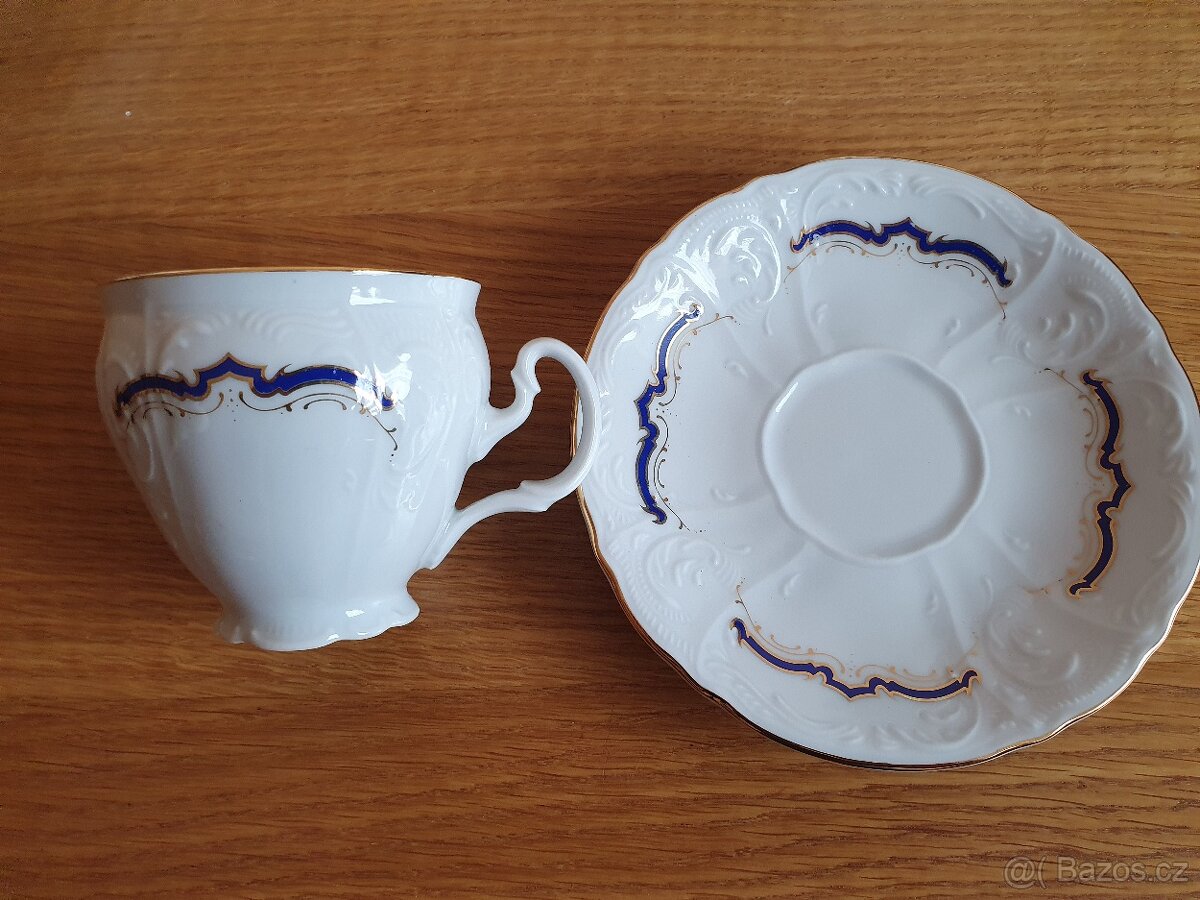 Kávový servis s modrým motivem Bernadotte - 4