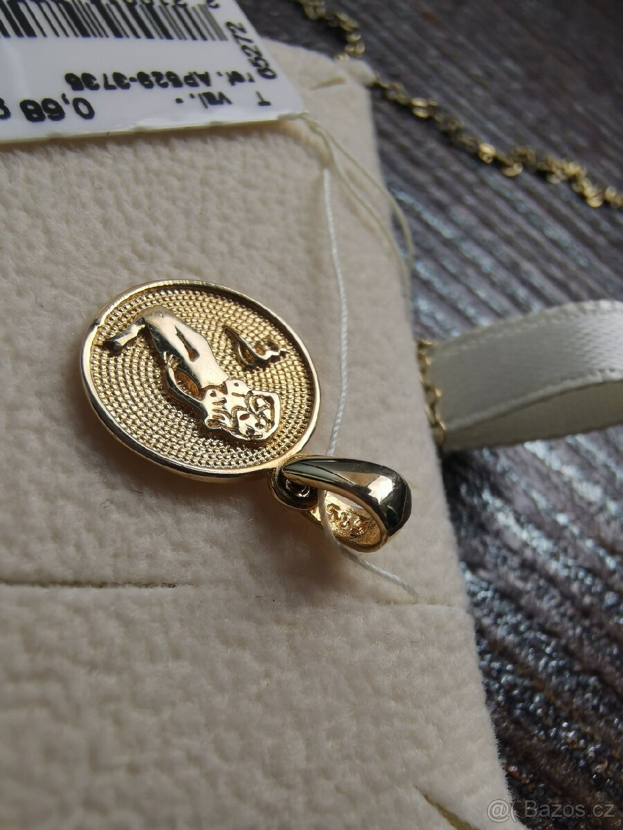 Apart zlatý přívěsek na řetízek Panna zlato nové - 4