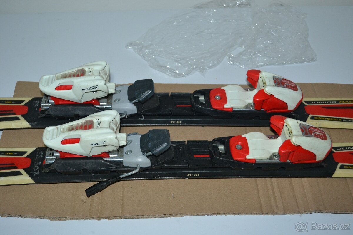 dětské lyže Volkl 120 cm s vázkem Marker po dohodě další - 4