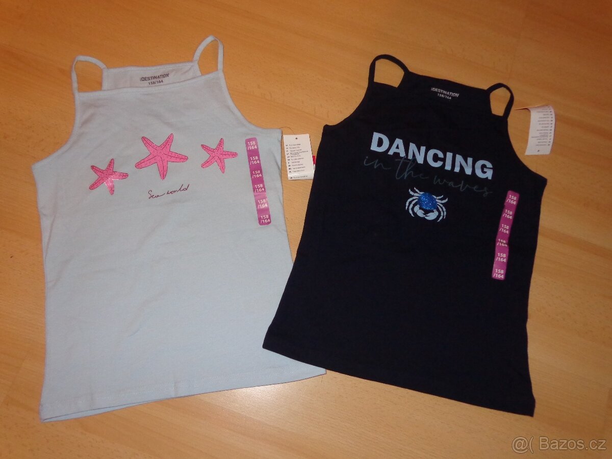 Dívčí letní tílečka, vel. 158/164 - 4