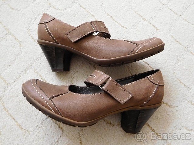 Hnědé lodičky Mintaka CZ, vel. 39 - SLEVA - 4