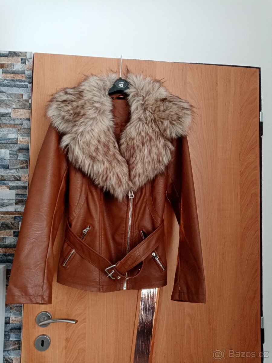 Dámská bunda s páskem - 4