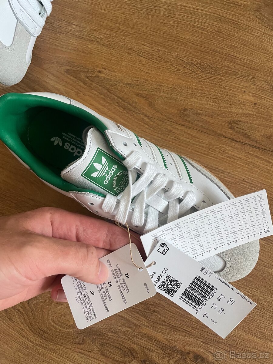Adidas Samba Crystal White Green velikost 37 1/3 - 4