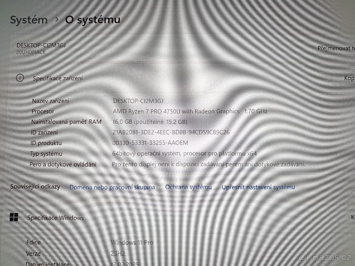 Lenovo T14s AMD Ryzen 7 Pro 16GB RAM SSD 512GB - 4