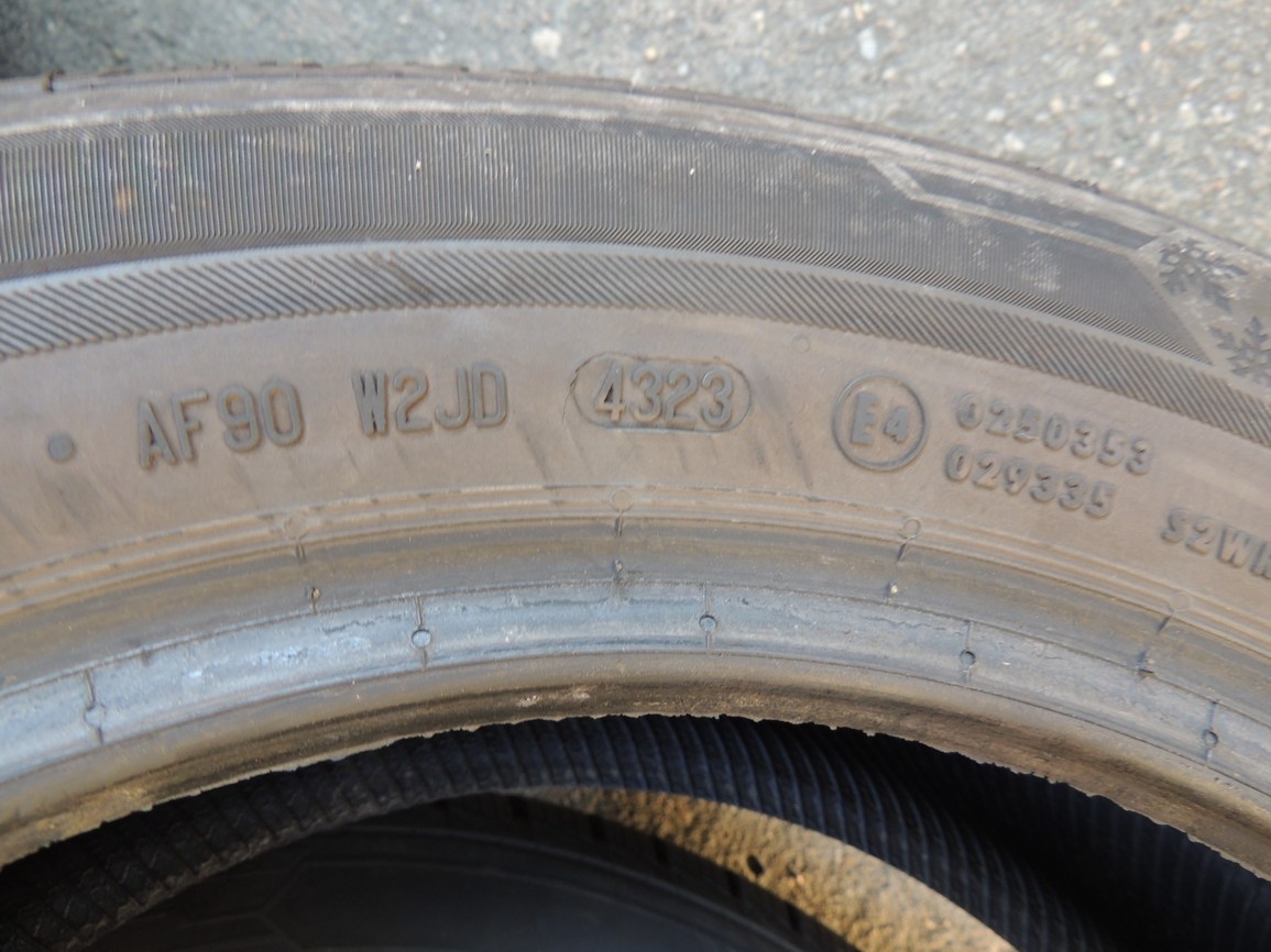 4ks zimních pneu Barum Bravuris 5 185/60/15T, vzorek 7,5-8mm - 4