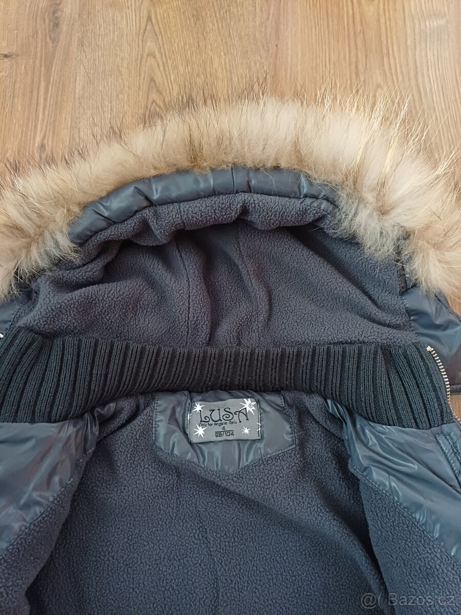 Dívčí zimní bunda vel. 98/104 - 4