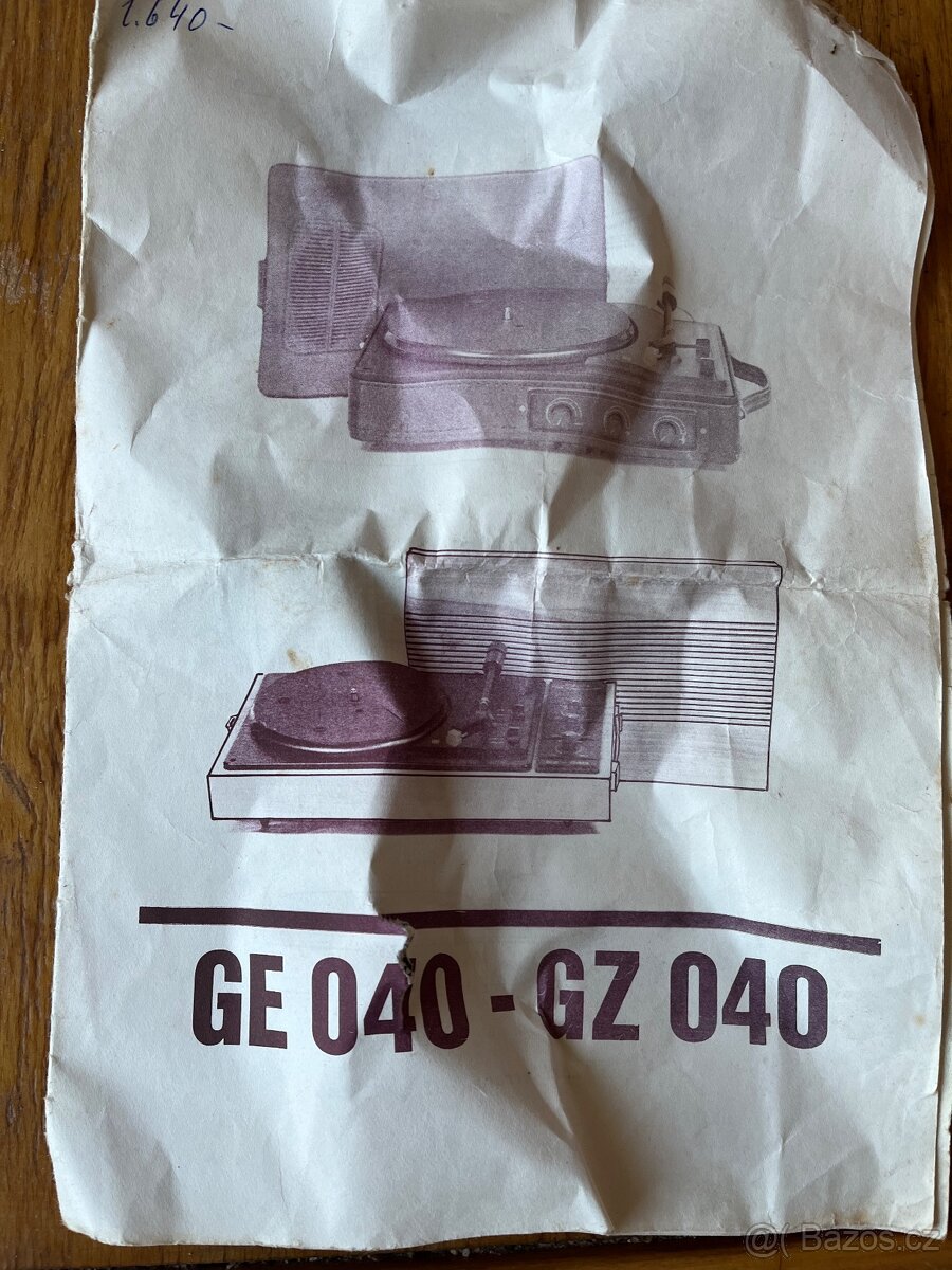 Stary magnetofon Ge 040 - GZ 040 - 4