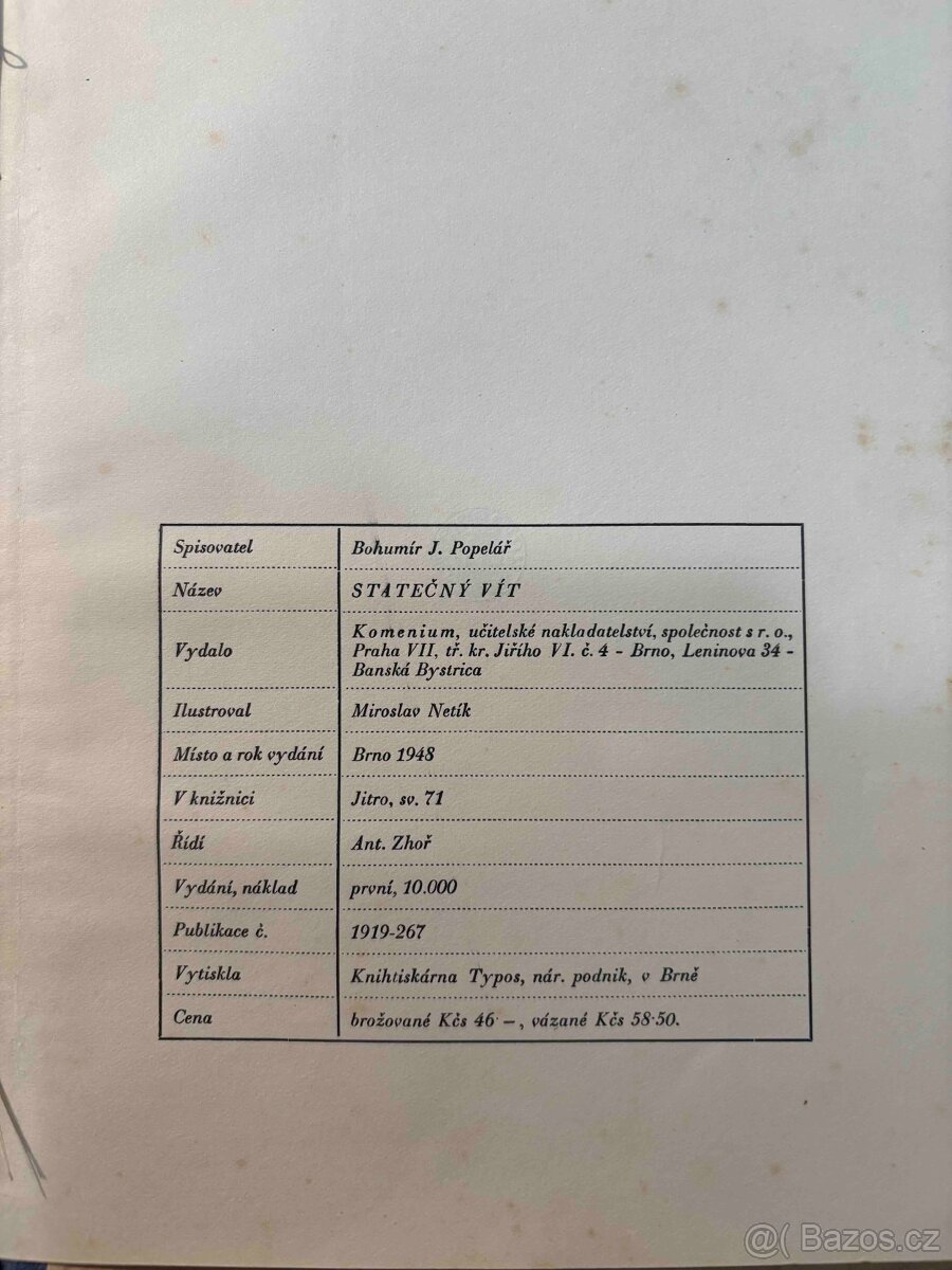 Historická kniha Statečný Vít - 4