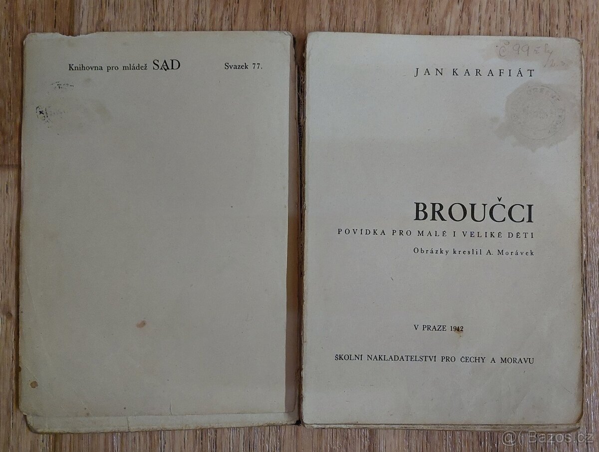 Starožitné knížky Žabákova dobrodružství a Broučci - 4