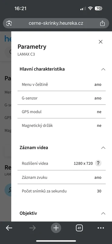 Auto kamera Lamax - 4