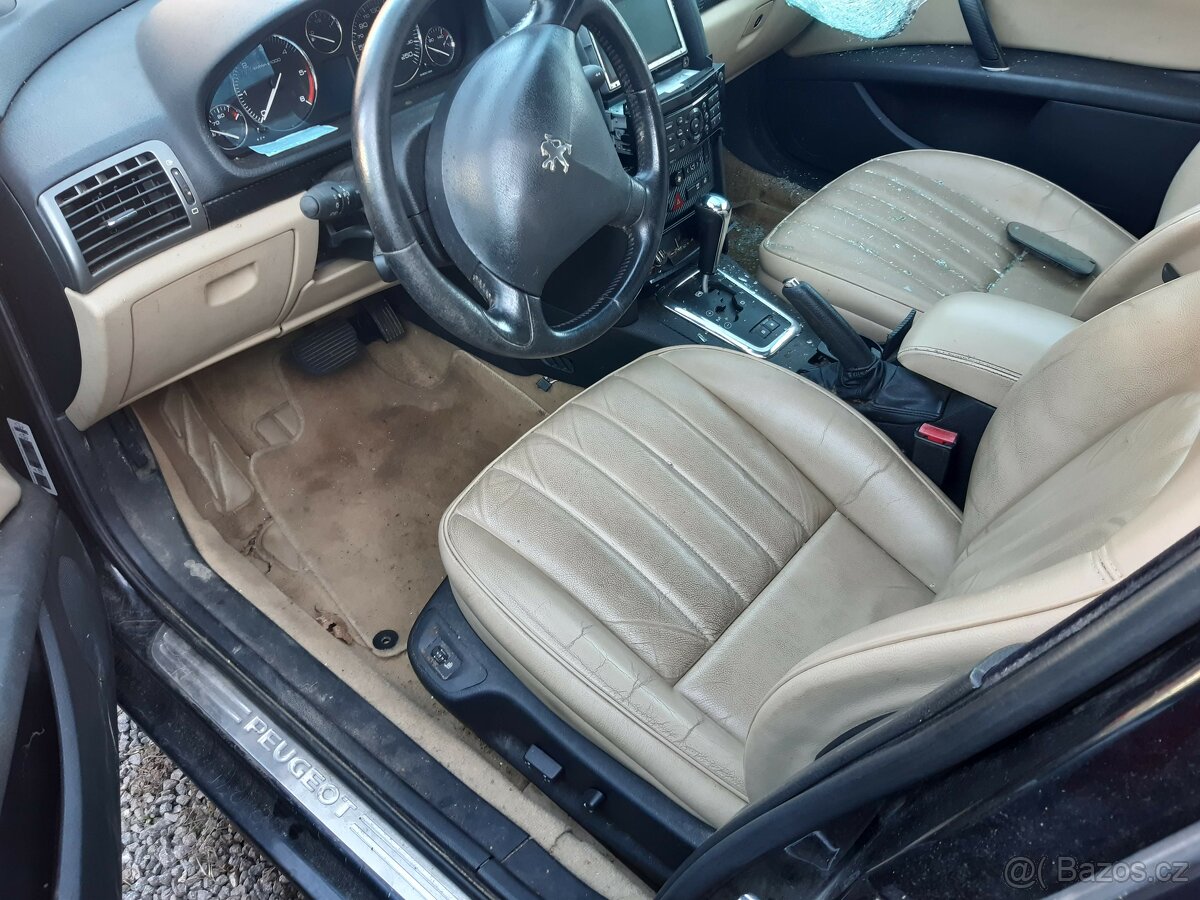 Peugeot 407 2007 AUTOMAT 2,0HDI - krasny, KUZE - DILY - 4