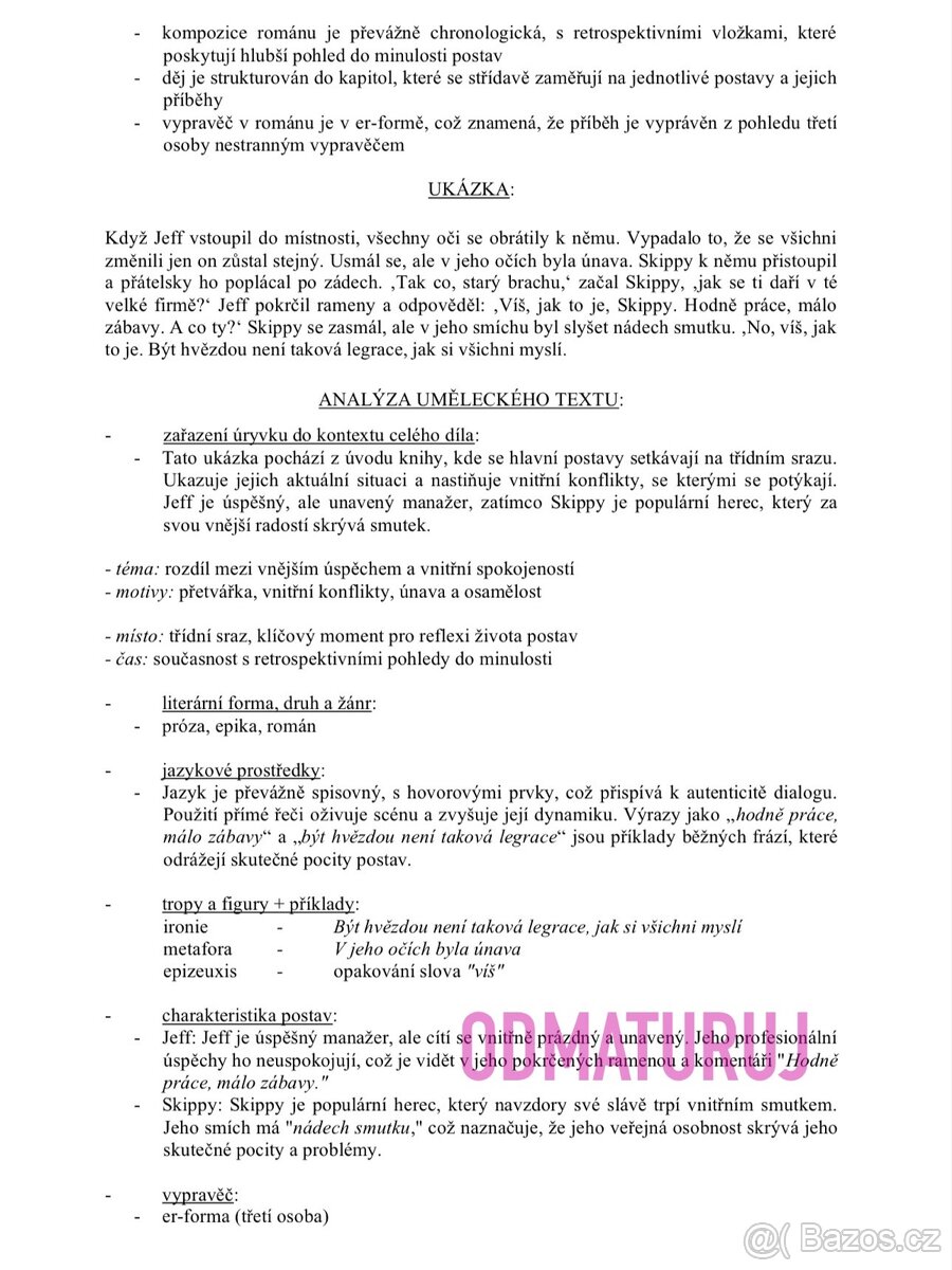 Maturitní četba & Otázky k maturitě 2026 - 4