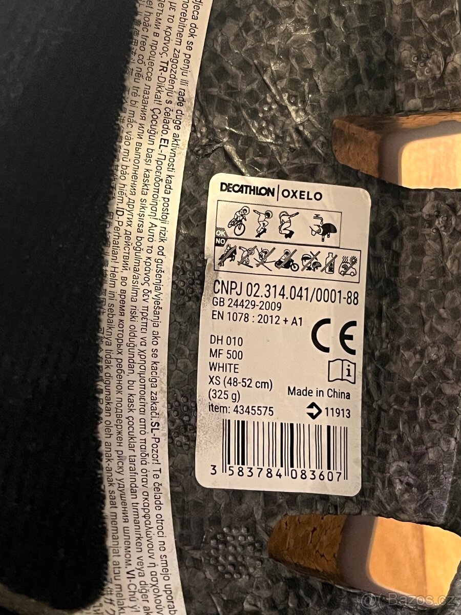 Oxelo dětská helma (Decathlon) - 4