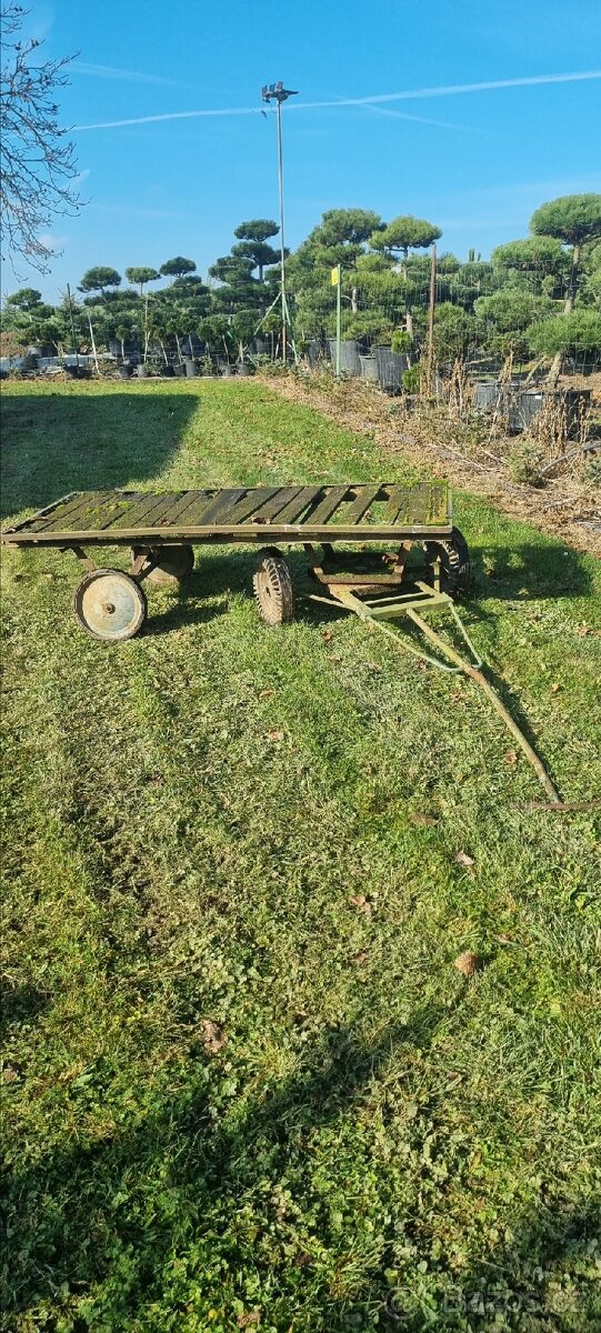 Vozik zahradní ručně vedený ,velký rejd - 4