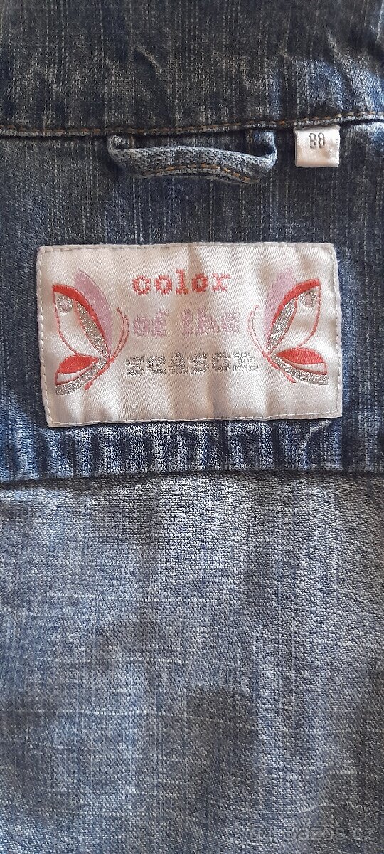 Dívčí riflová bundička vel.98 - 4