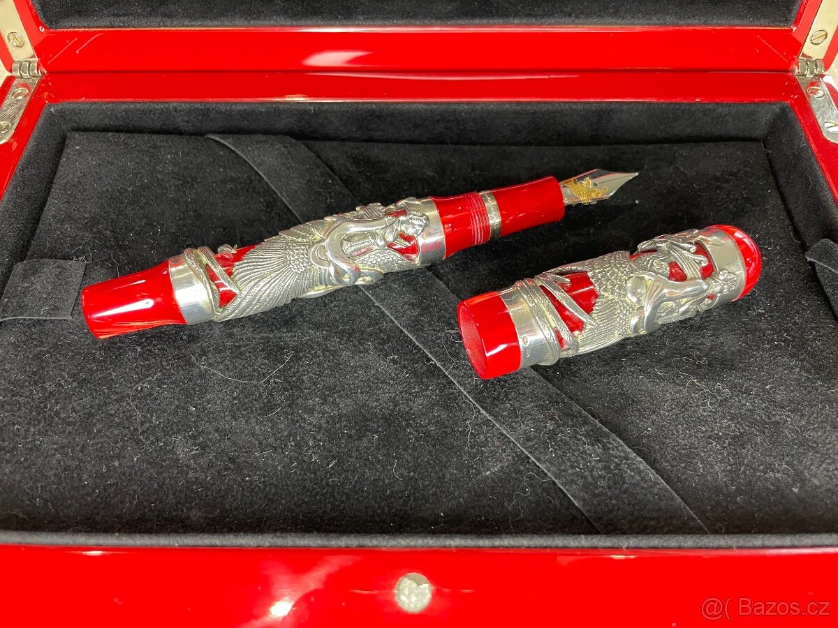 Luxusní stříbrné sběratelské pero Montegrappa Eternal Bird - 4