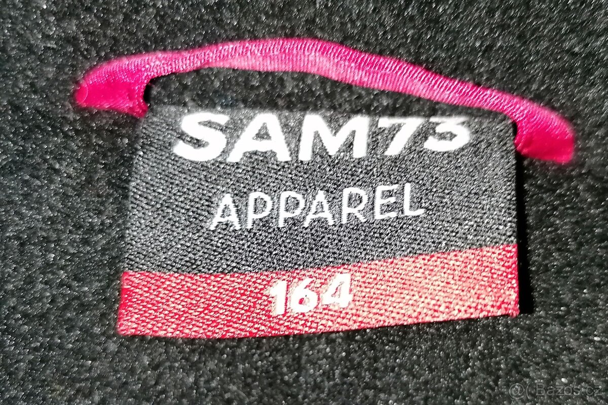 Dívčí zimní červená bunda s kapucí SAM73 vel. 164 - 4