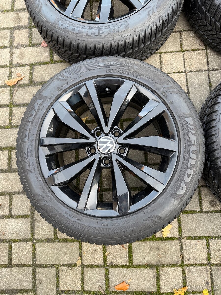 ORIGINÁL Alu Volkswagen MAYFIELD R17, 5x112 - ZIMNÍ, TOP - 4