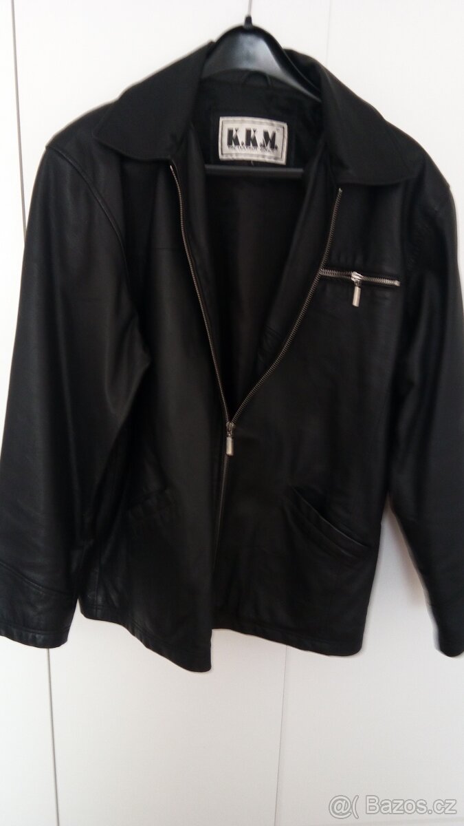 KOŽENÁ pánská BUNDA vel. L. - 4