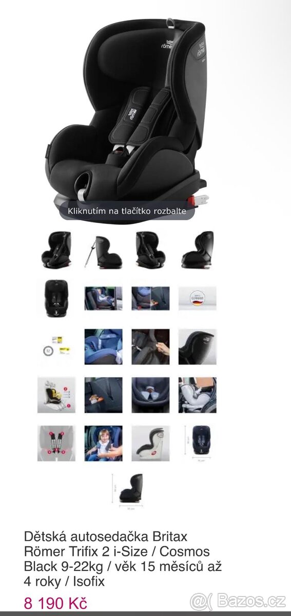 Dětská autosedačka Britax - 4
