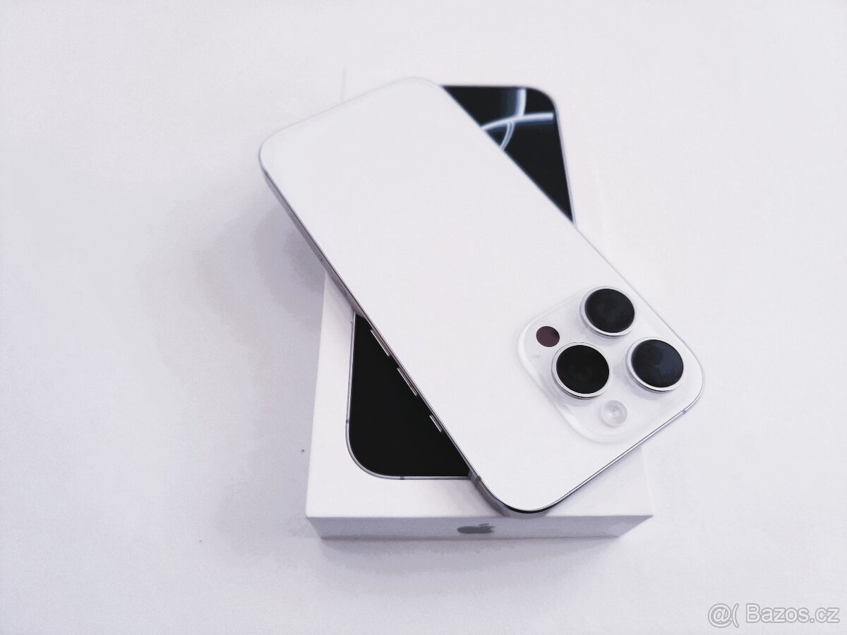 apple iphone 16 PRO 256gb White Titanium / Batéria 93% - 4