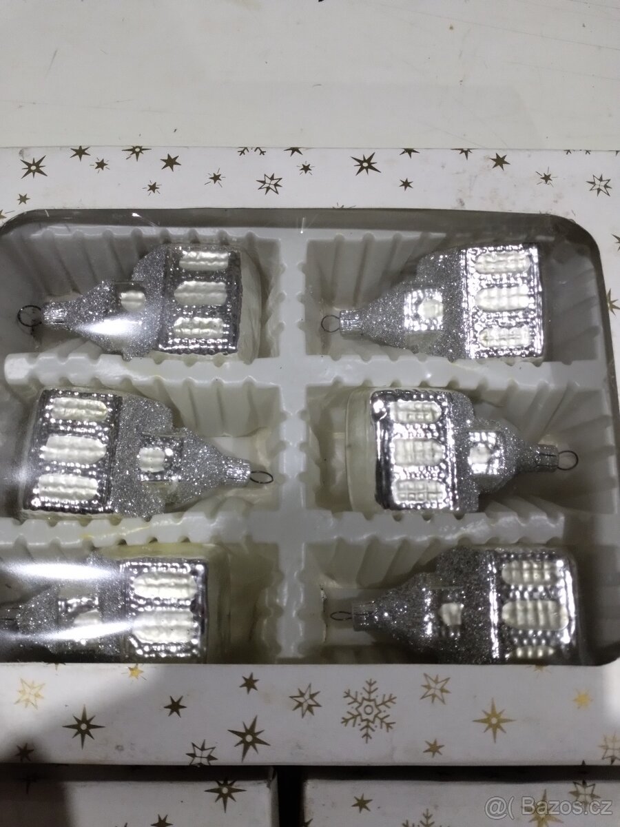 Vánoční ozdoby retro ručně malované - 4