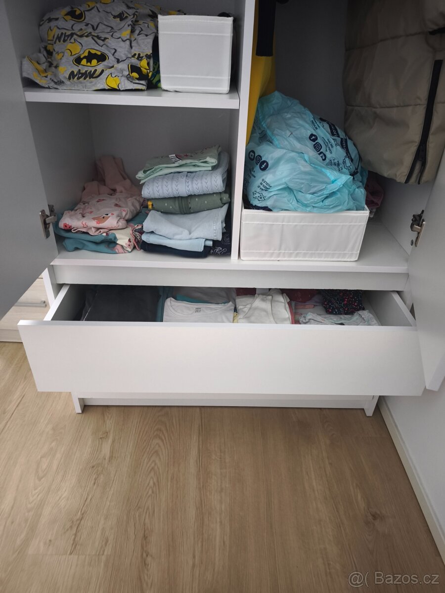 Bílá skříň 90x51x235 cm - 4