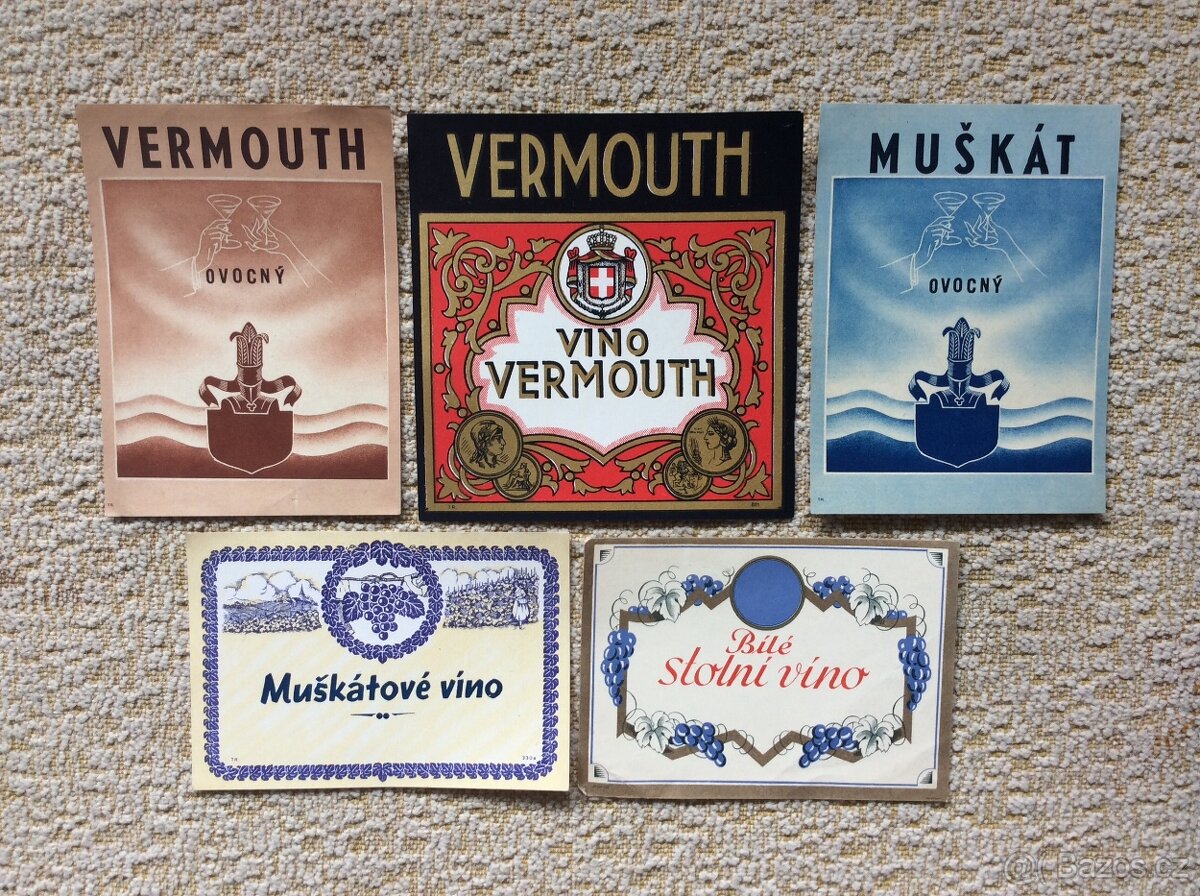 Staré etikety - alkohol - 47 ks - 4