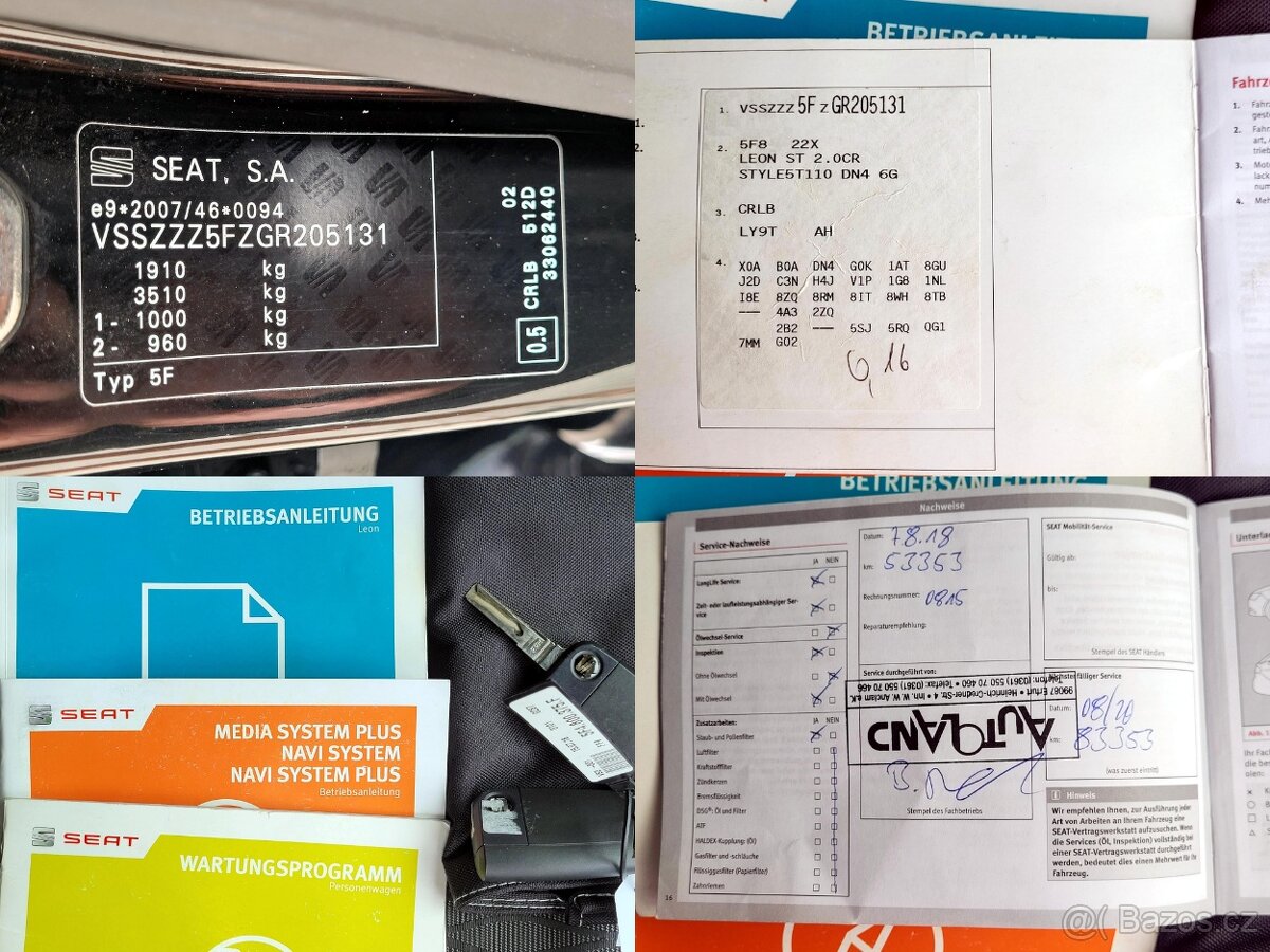 Seat Leon, 2,0 TDI Style SERV.KNÍŽKA, možné splátky - 4