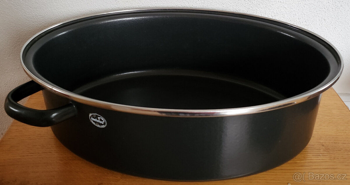 Smaltovaný dvoudílný pekáč - 4