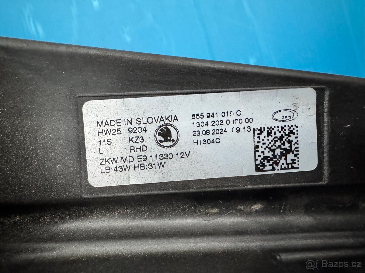 Levé přední světlo Škoda Kamiq facelift - 4