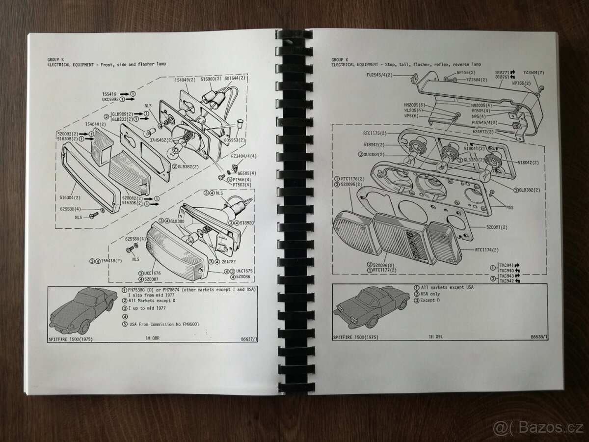 Katalog dílů Triumph Spitfire 1500 od 1975 - 4