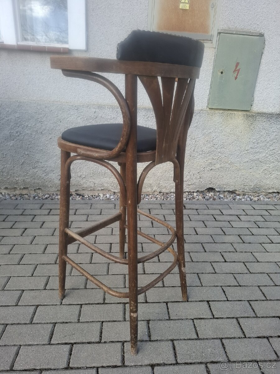 12x stare barové židle - 4