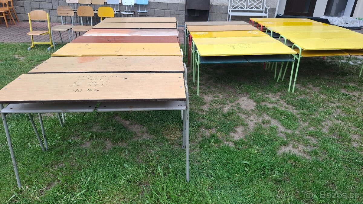 Stoly Židle Lavice Ponk Pracovní stůl - více typů - 4