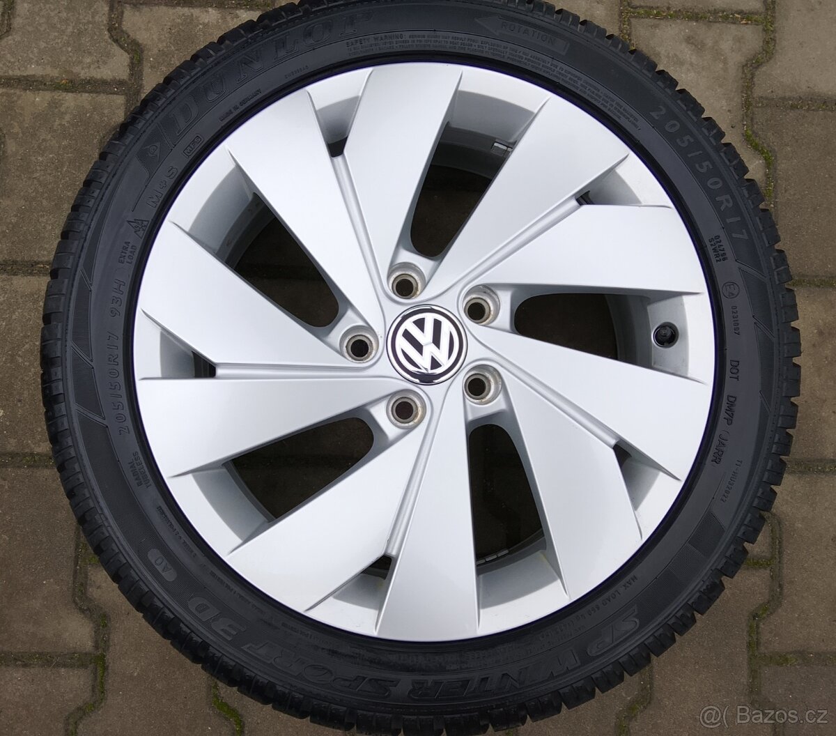 Zimní alu disky originální VW Golf VIII 5x112 R17 - 4