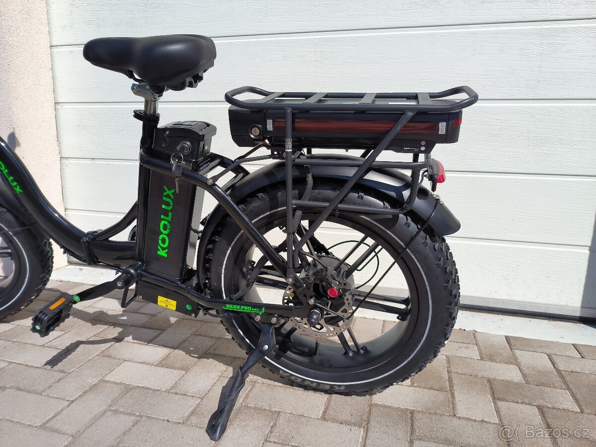 Skládací Elektrické kolo 500 W Dvě baterie 24 Ah Moped - 4