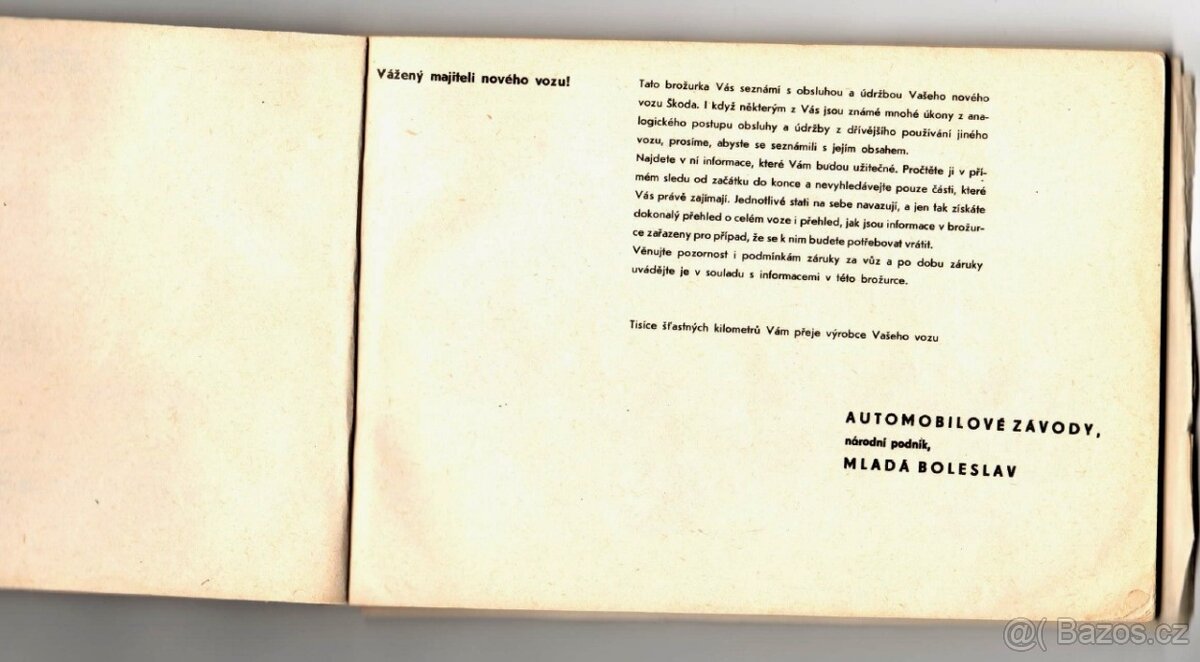 návod k obsluze + serviska z r. 1983 k eMkovému modelu ŠKODA - 4