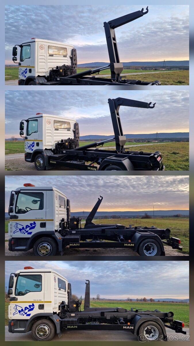 MAN TGL 8.180 HÁKOVÝ NOSIČ KONTAJNEROV EURO-5 - 4