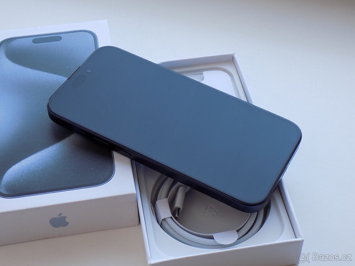 APPLE iPhone 15 Pro 256GB Modrý titan - ZÁRUKA 12 MĚSÍCŮ - 4